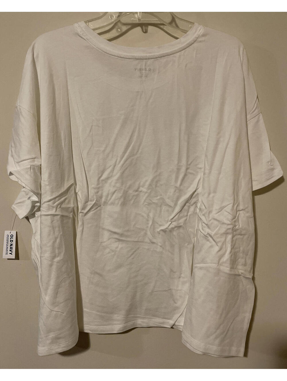 Old Navy Womens 4x White Short-Sleeved Lightweight Cropped Tshirt NEW! A4089 - Picture 3 of 3